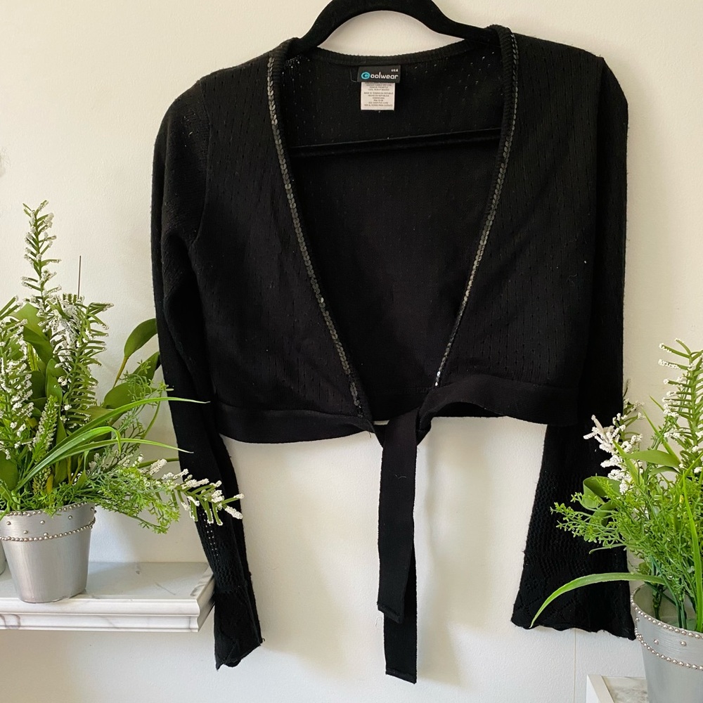 Black tie front top